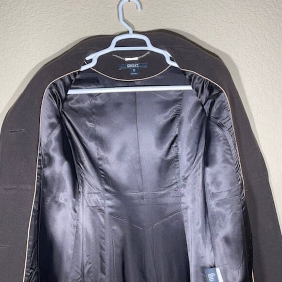 Vintage DKNY Wool Coat, Size 10, Dark Brown, Excellent Condition - Picture 5 of 10